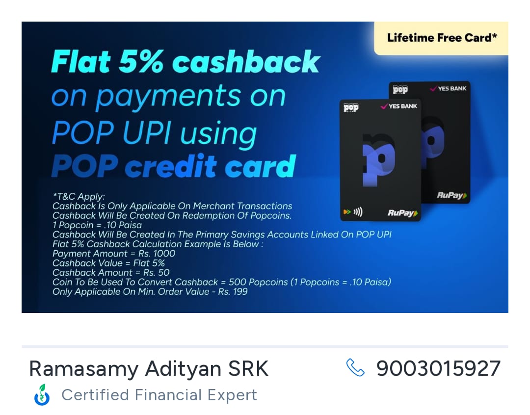 Lifetime Free UPI Rupay Credit Card