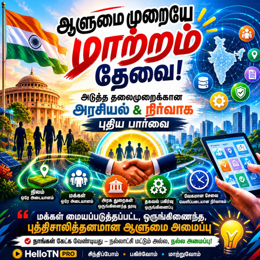 அரசியல் சீர்திருத்தம் மட்டும் போதாது… ஆளுமை முறையே மாற்றப்பட வேண்டிய நேரம் இது!