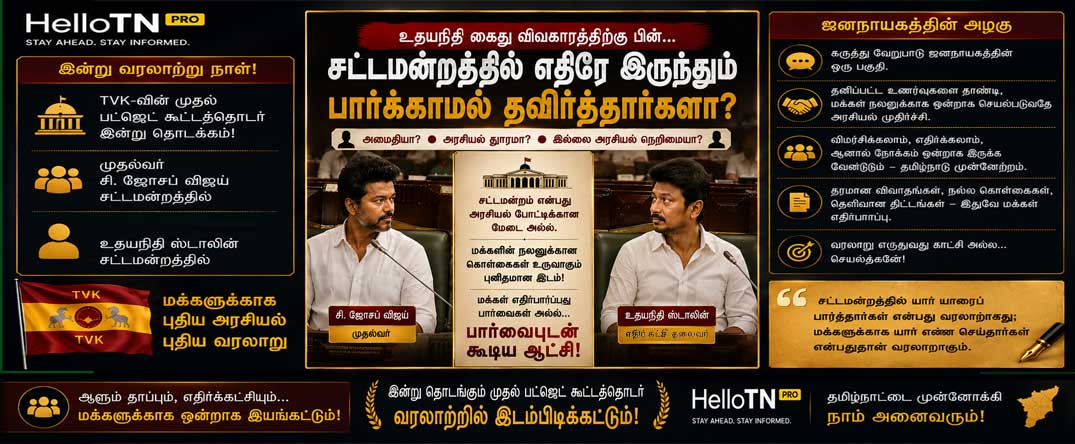 கைதுக்கு பின்… சட்டமன்றத்தில் எதிரே இருந்தும் பார்க்காமல் தவிர்த்தார்களா?
