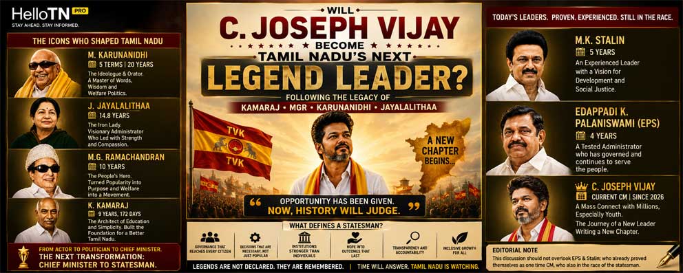 Will C. Joseph Vijay Become Tamil Nadu’s Next Legendary Leader?